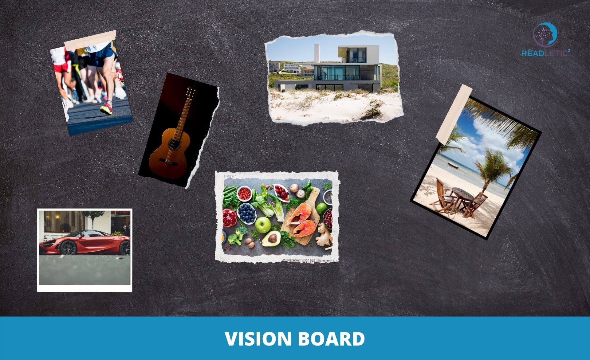 Ziele setzen und visualisieren - Vision Board